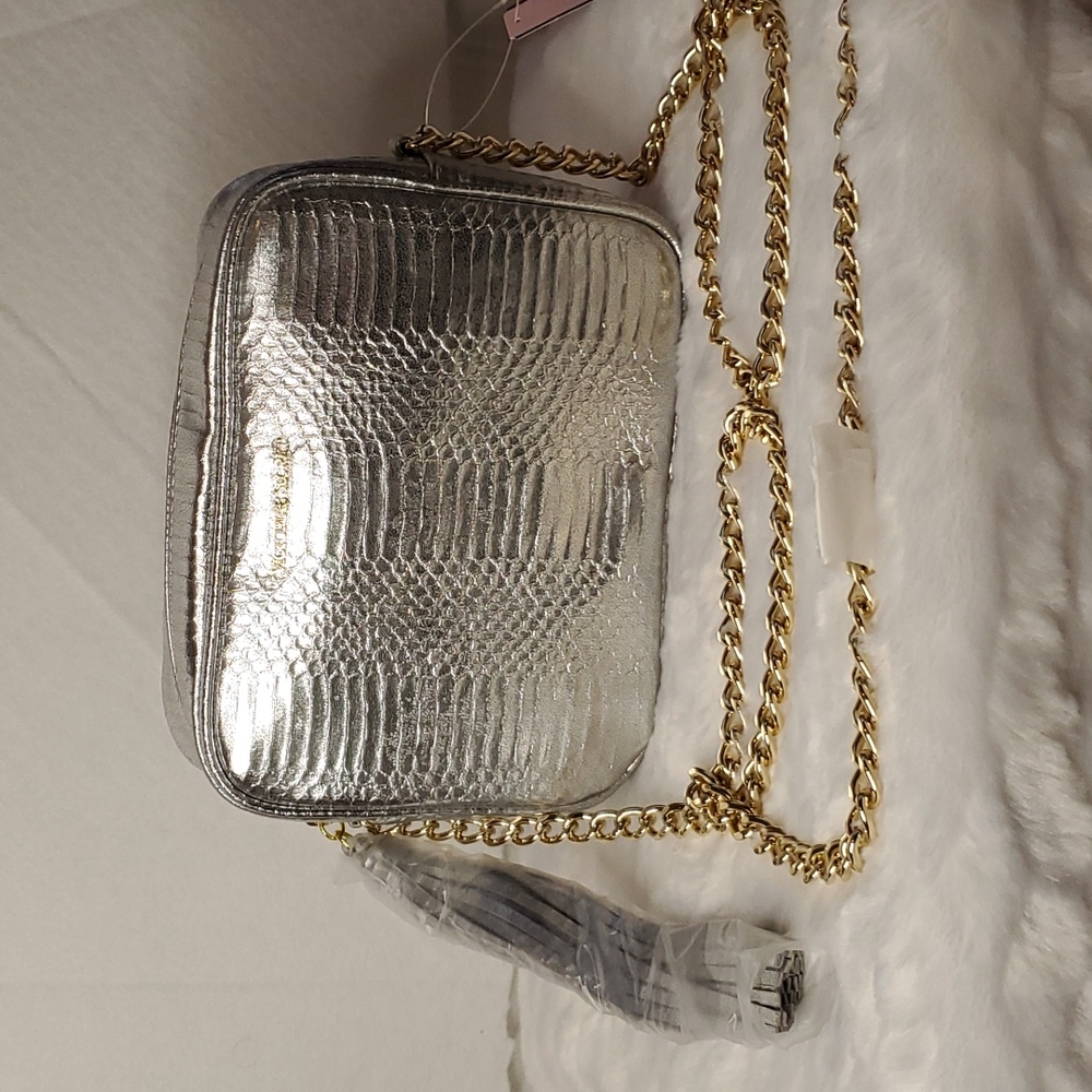 New Victoria secret silver clutch shoulder bag